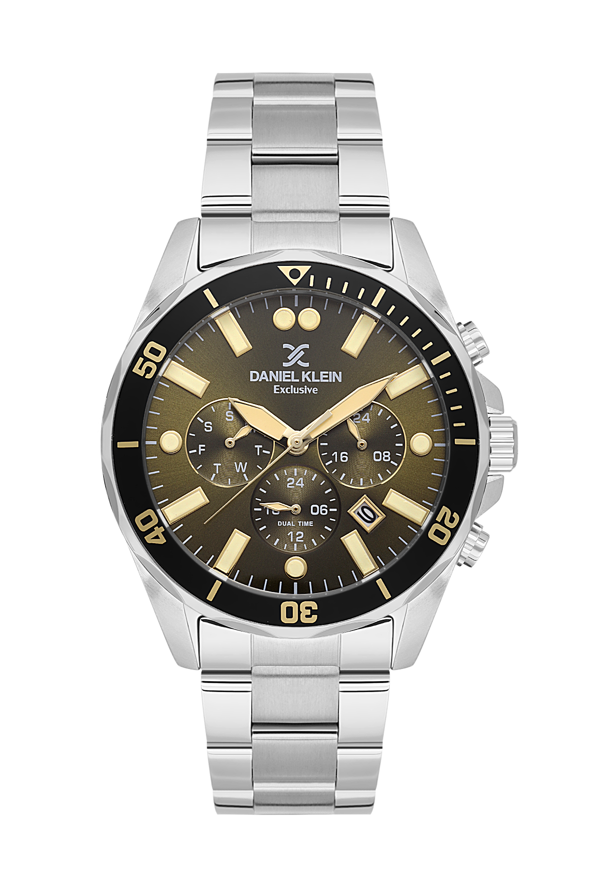 Daniel Klein Dual Time Wrist Watch for Men DK.1.14067-4