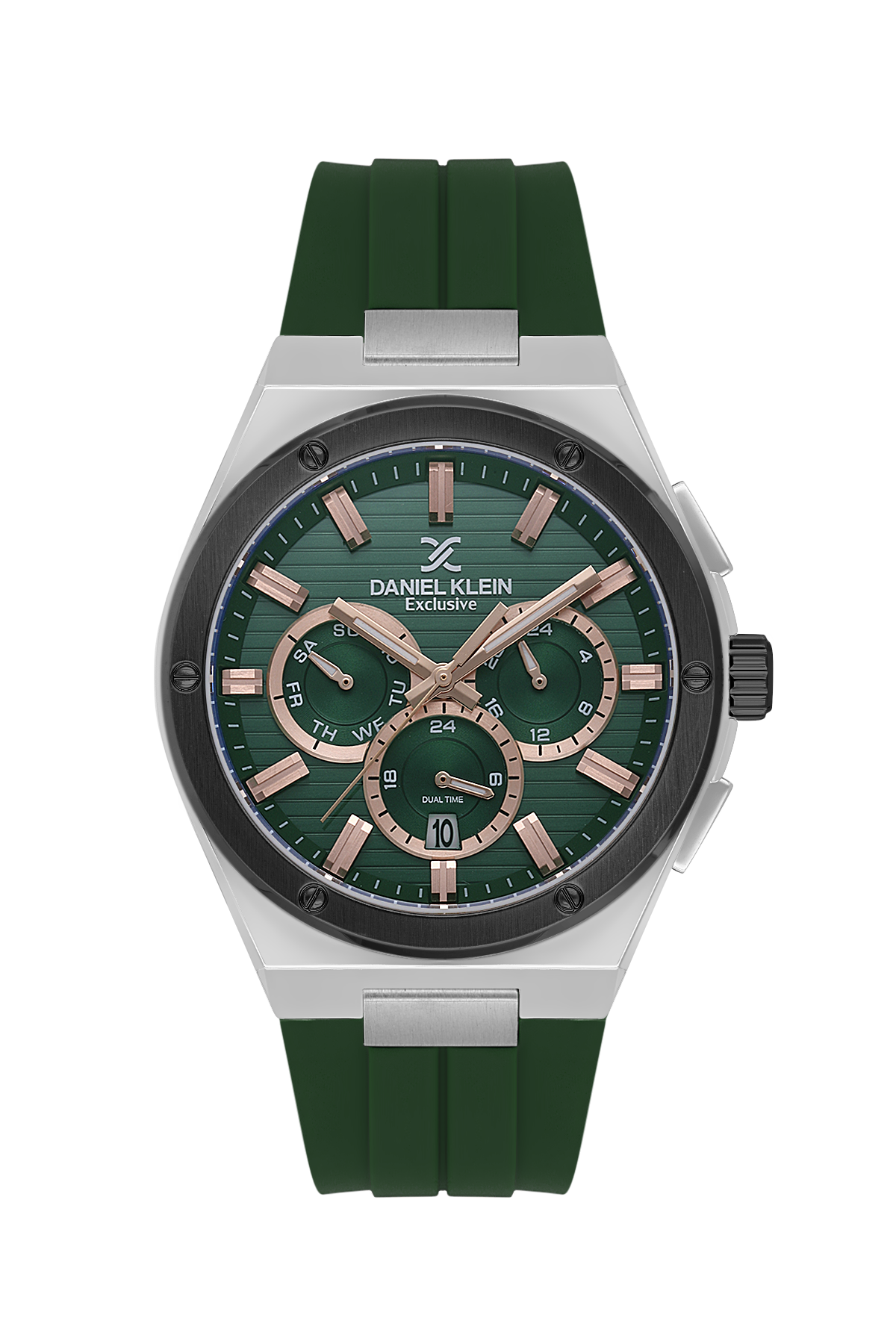 Daniel Klein Multifunction Dual Time Wrist Watch for Men DK.1.14072-4
