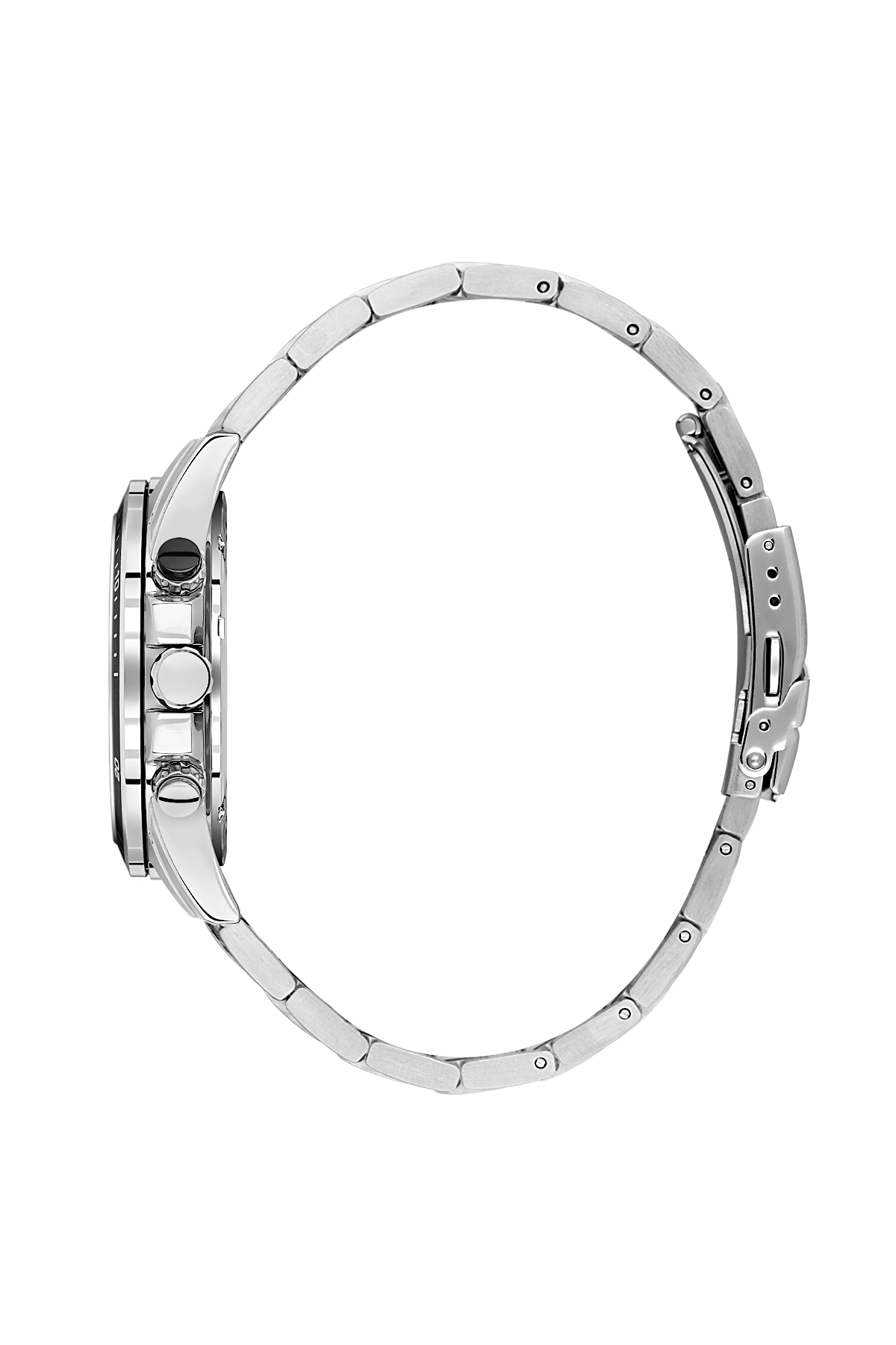 Daniel Klein Silver IP Silver Dual Time Wrist Watch for Men DK.1.14247-1