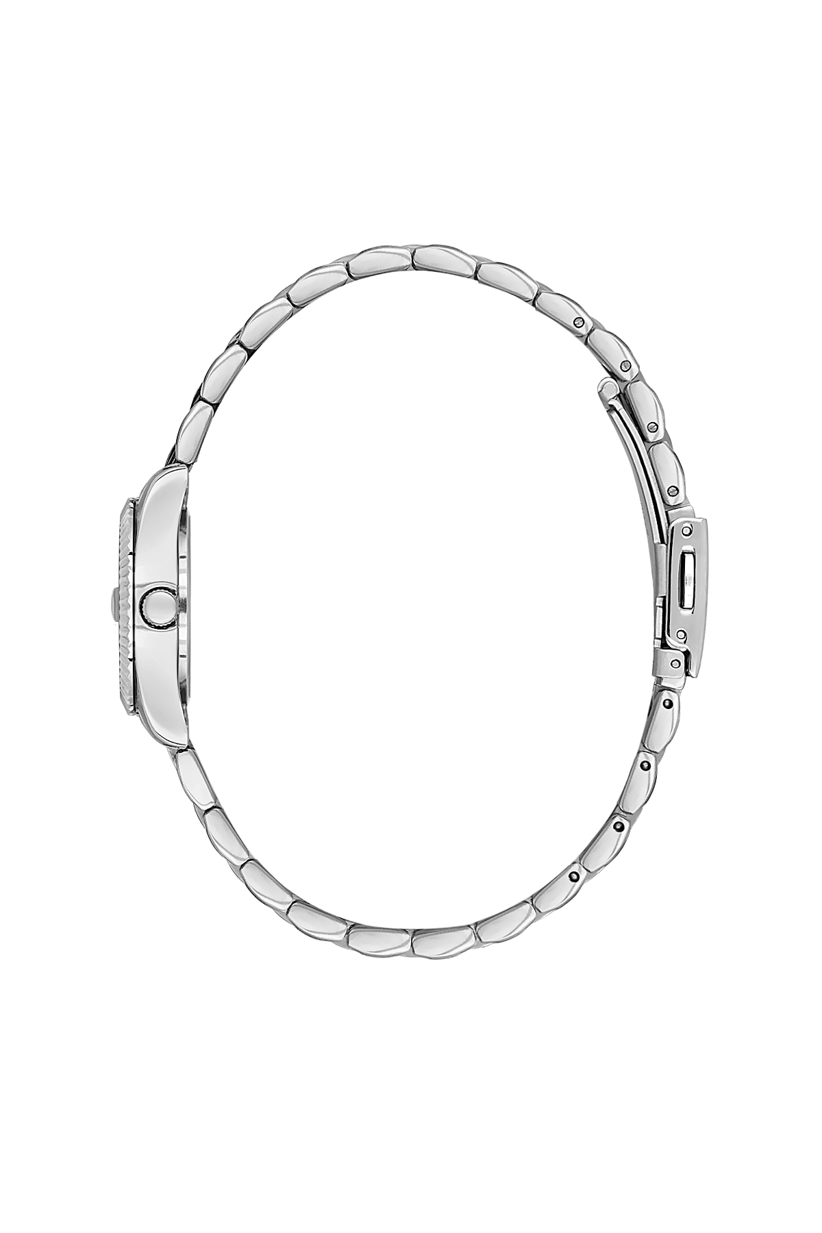 Daniel Klein Pink IP Silver Date Wrist Watch for Women DK.1.14276-2