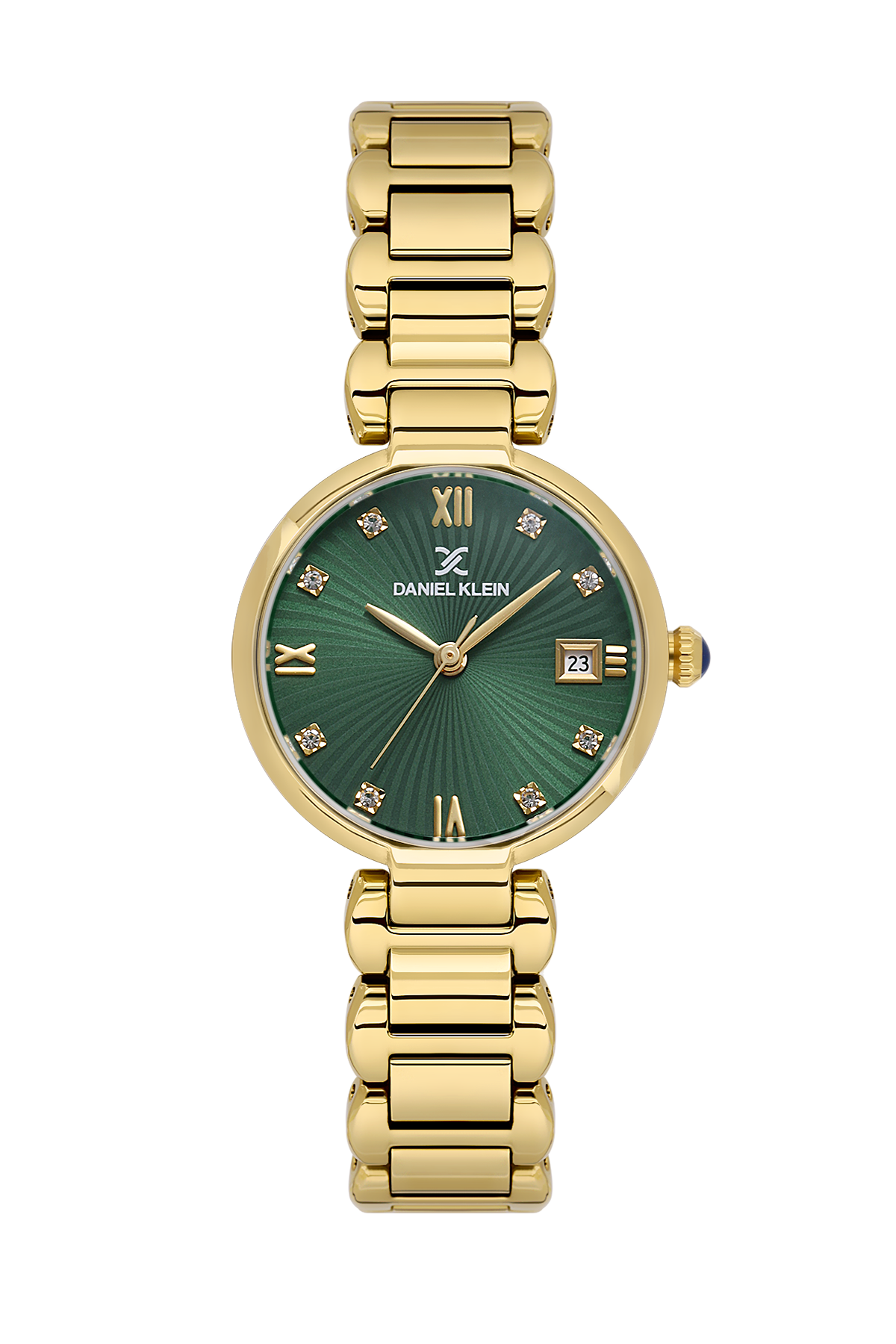 daniel-klein-premium-ladies-dark-green-sunray-stone-dial-watch-dk-1-14297-3
