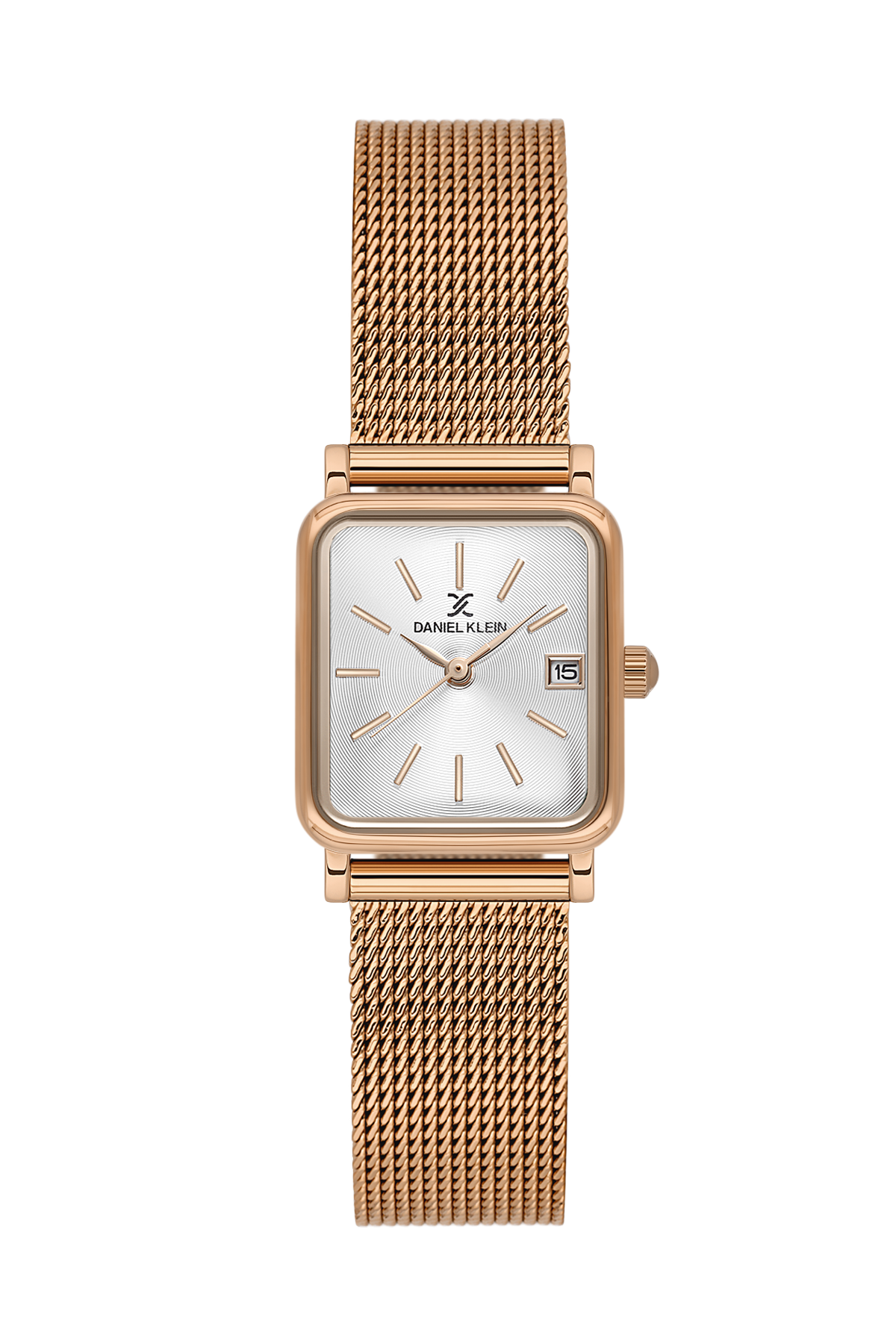 daniel-klein-premium-ladies-silver-sunray-real-index-mesh-watch-dk-1-14309-6