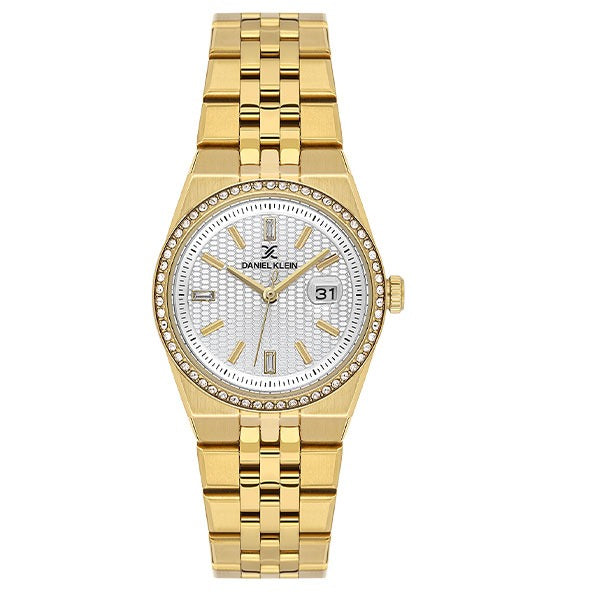 Daniel Klein Premium Ladies Silver Emboss Watch – DK.6.14717-2