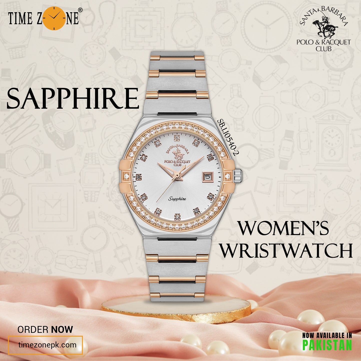 Santa Barbara Polo Wrist Watch for Women SB.1.10540-2