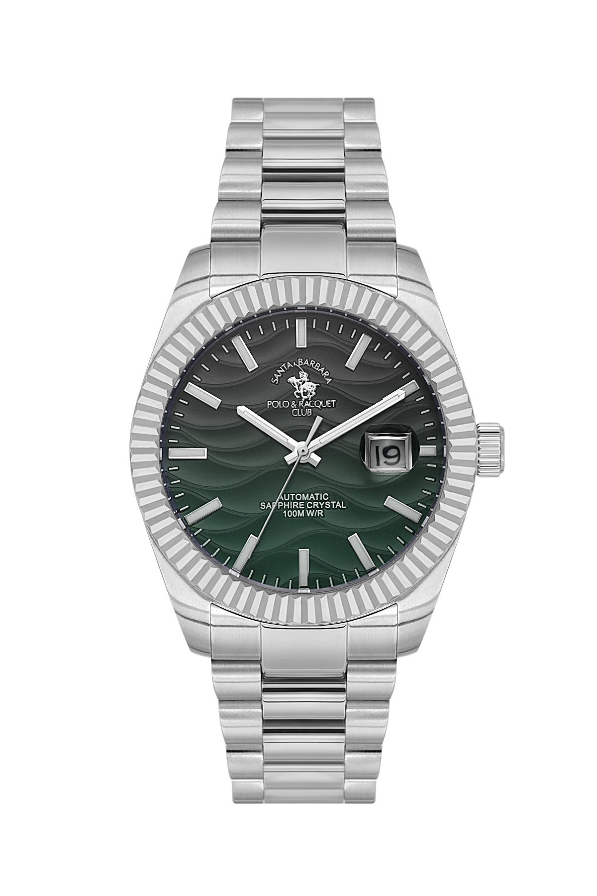 automatic-date-gents-watch-black-green-silver-chain-sb-1-10654-3