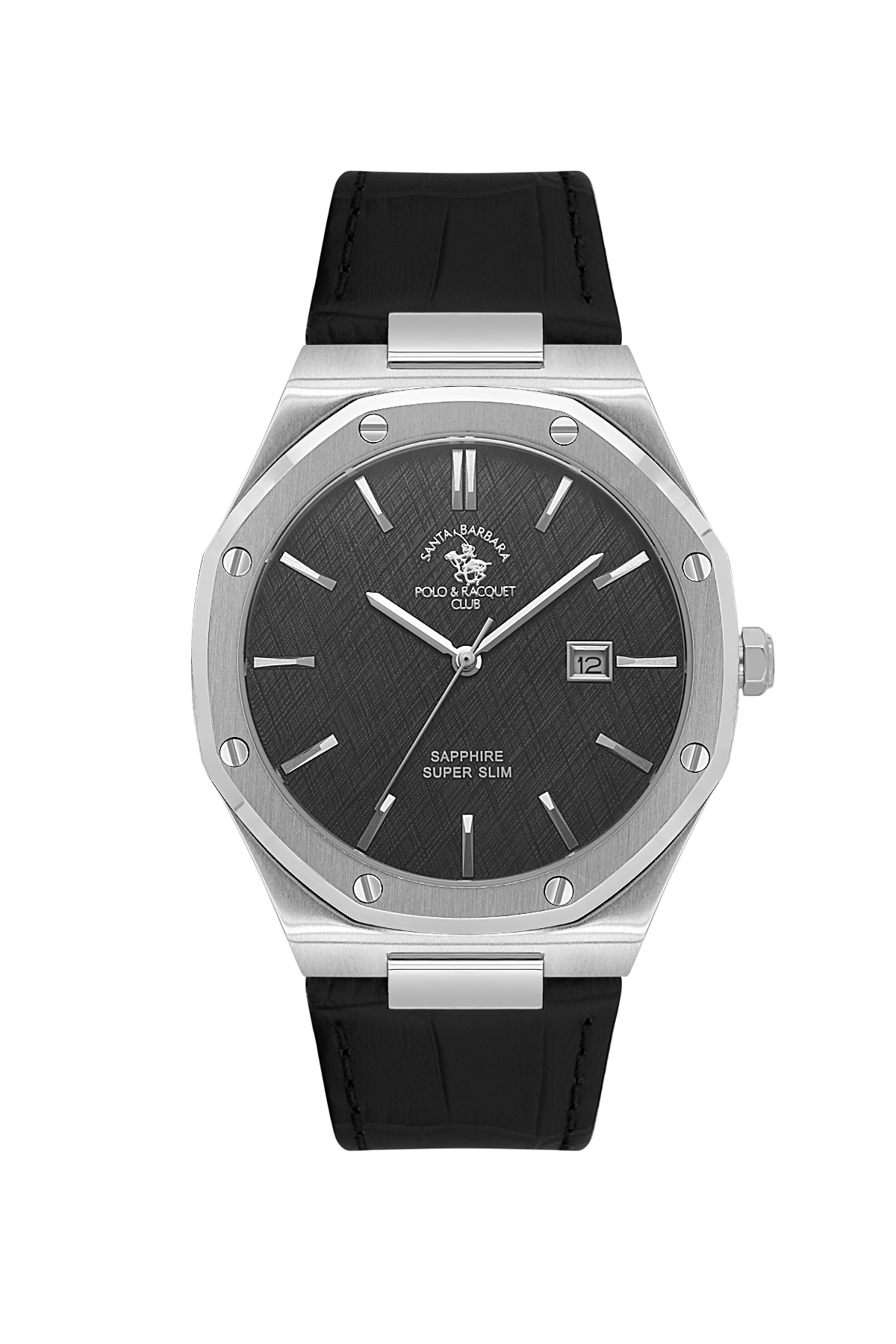 Santa Barbara Polo Date/Slim Wrist Watch for Men SB.1.10672-2