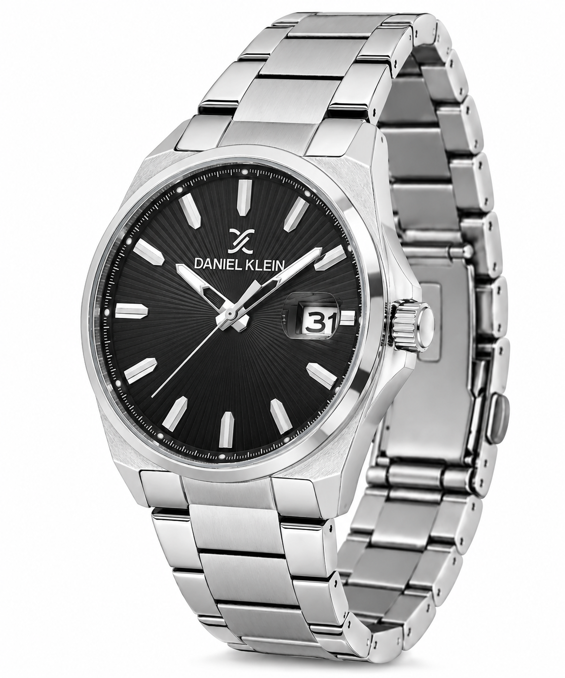 Daniel Klein Premium Gents Black Emboss Index Watch – DK.1.14341-2