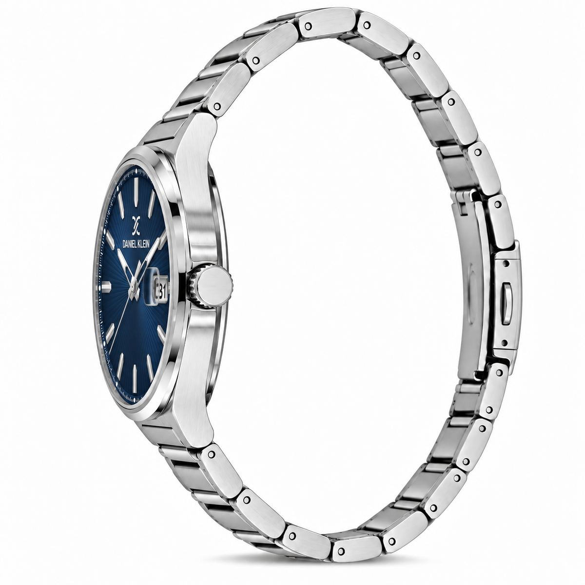 Daniel Klein Premium Gents Dark Blue Emboss Index Watch – DK.1.14341-3
