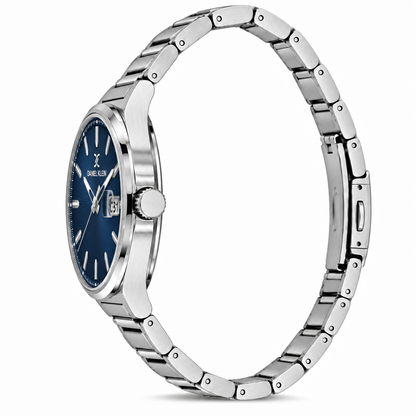 Daniel Klein Premium Gents Dark Blue Emboss Index Watch – DK.1.14341-3