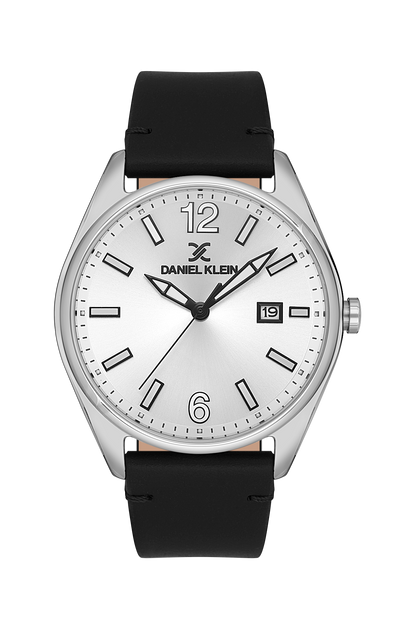 Daniel Klein Silver Dial  Men Date Watch DK.1.13666-1
