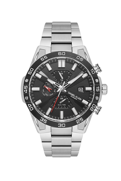 Daniel Klein Exclusive Multifunction Dual Time Wrist Watch for Men DK.1.13974-1