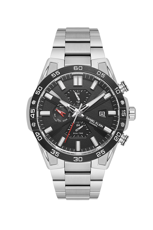 Daniel Klein Exclusive Multifunction Dual Time Wrist Watch for Men DK.1.13974-1