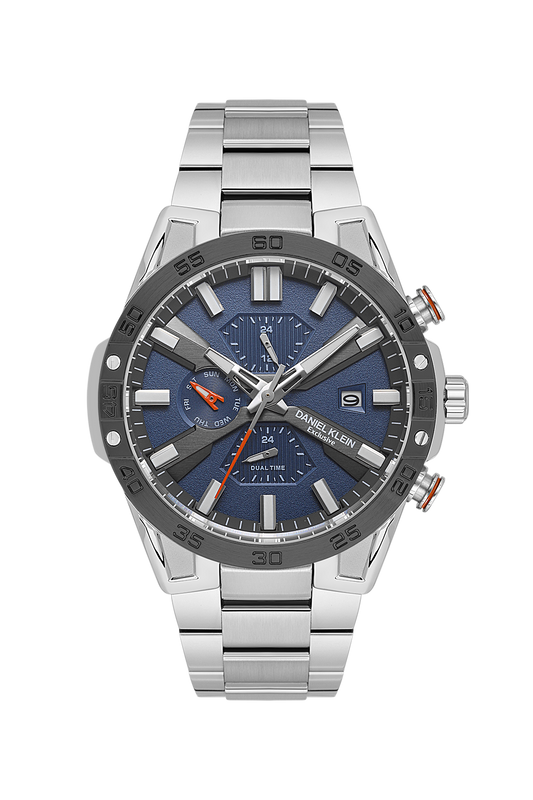 Daniel Klein Exclusive Multifunction Dual Time Wrist Watch for Men DK.1.13974-3