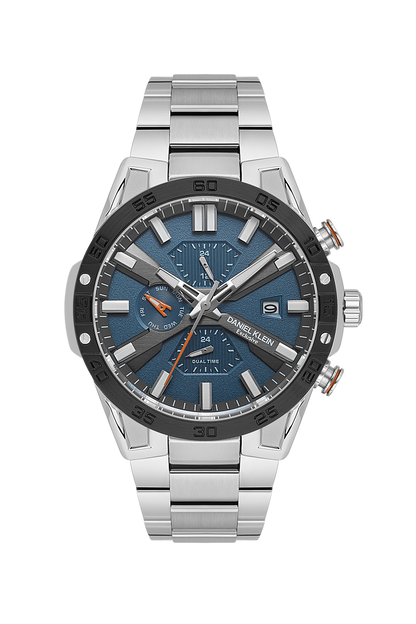 Daniel Klein Exclusive Multifunction Dual Time Wrist Watch for Men DK.1.13974-4