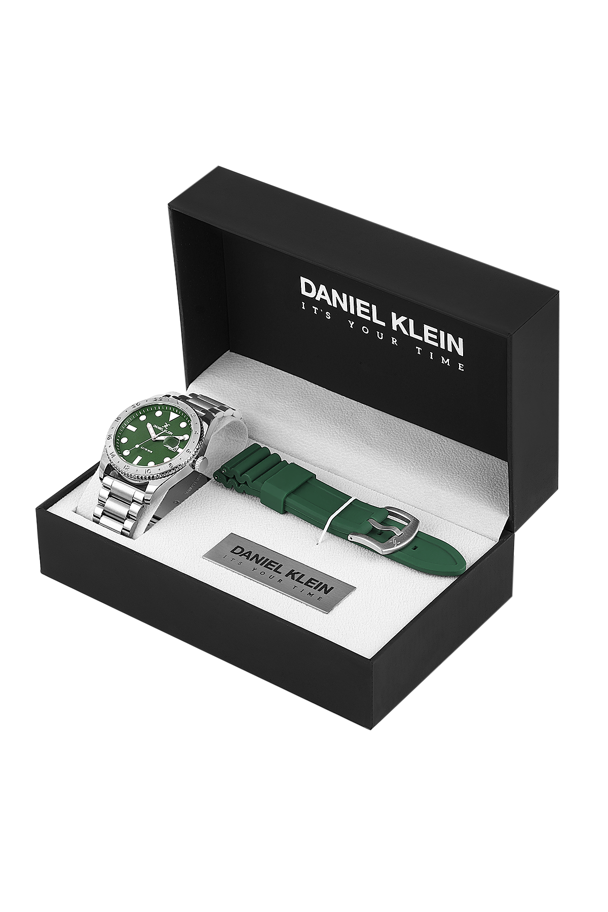 Daniel Klein Gift Set With Leather belt  Wrist Watch for Men DK.1.13980-3