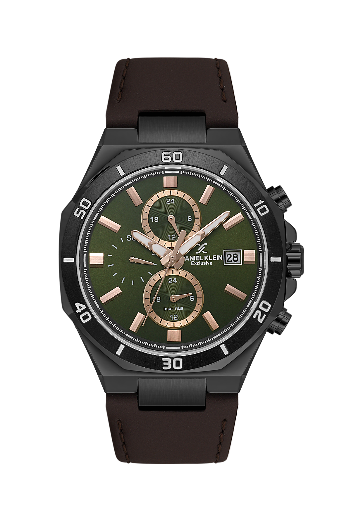 Daniel Klein Exclusive Multifunction Dual Time  Wrist Watch for Men DK.1.14003-4
