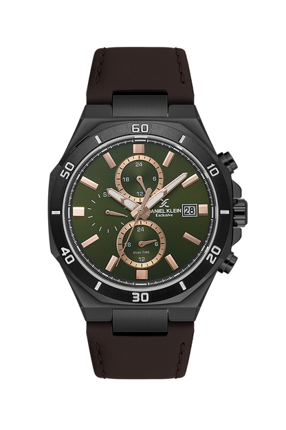 Daniel Klein Exclusive Multifunction Dual Time  Wrist Watch for Men DK.1.14003-4