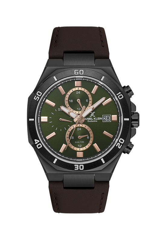 Daniel Klein Exclusive Multifunction Dual Time  Wrist Watch for Men DK.1.14003-4