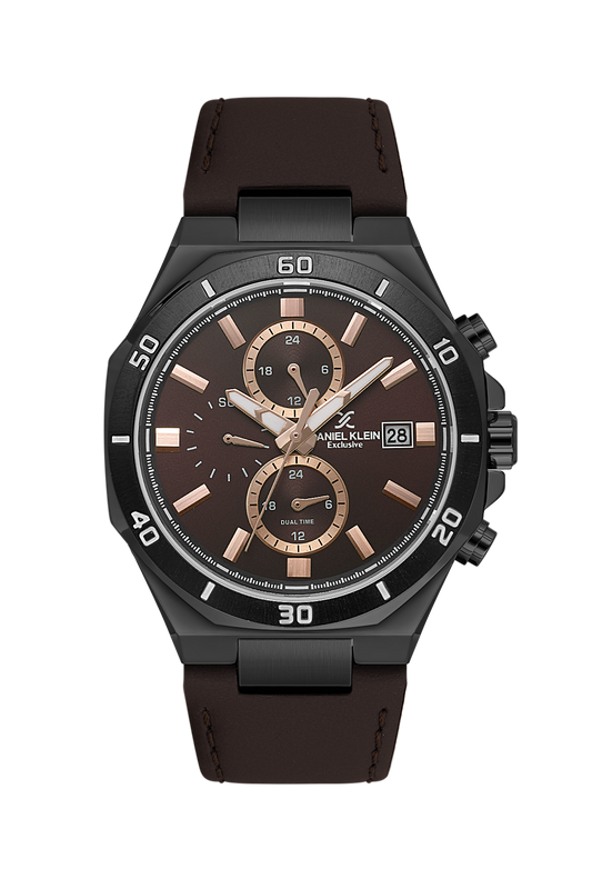 Daniel Klein Exclusive Multifunction Dual Time  Wrist Watch for Men DK.1.14003-5