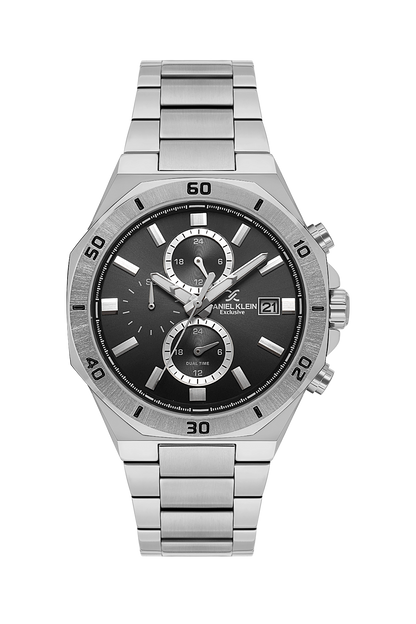 Daniel Klein Exclusive Multifunction Dual Date Wrist Watch for Men DK.1.14004-1