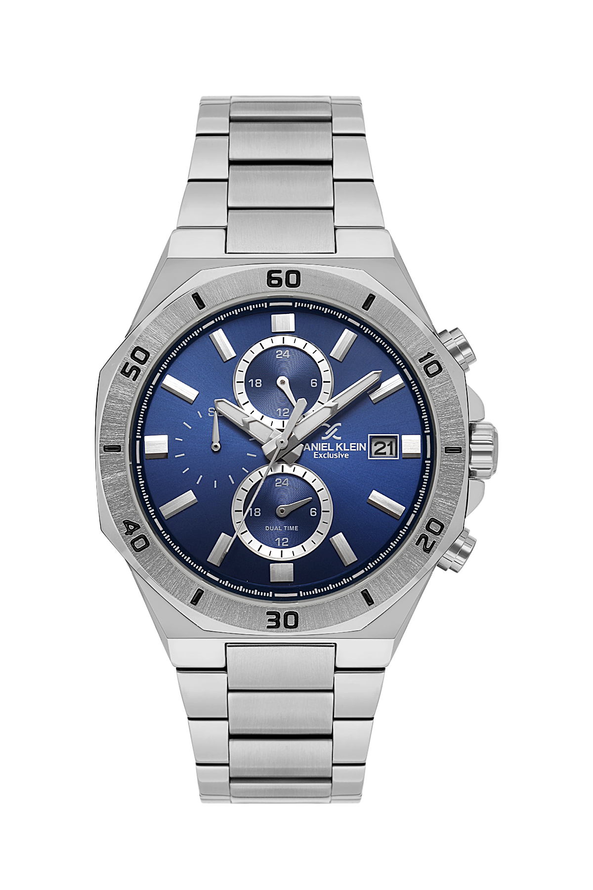 Daniel Klein Exclusive Multifunction Dual Date Wrist Watch for Men DK.1.14004-2