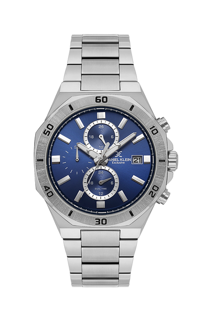 Daniel Klein Exclusive Multifunction Dual Date Wrist Watch for Men DK.1.14004-2