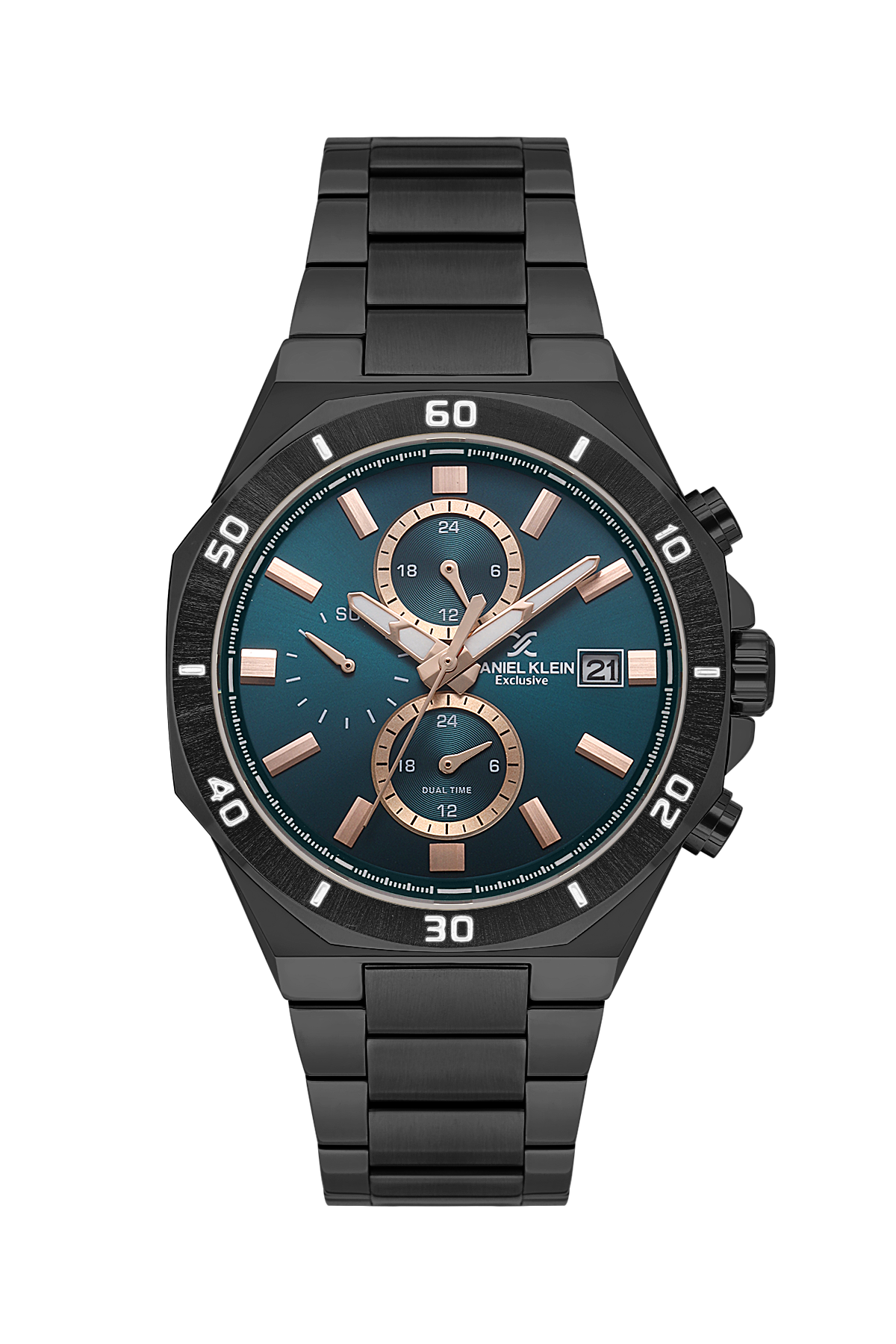 Daniel Klein Exclusive Multifunction Dual Date Wrist Watch for Men DK.1.14004-5