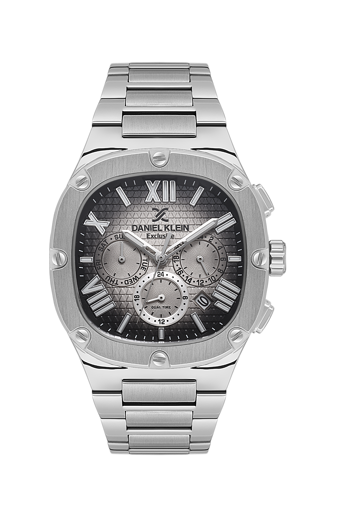 Daniel Klein Exclusive Multifunction Dual Date Wrist Watch for Men DK.1.14009-1