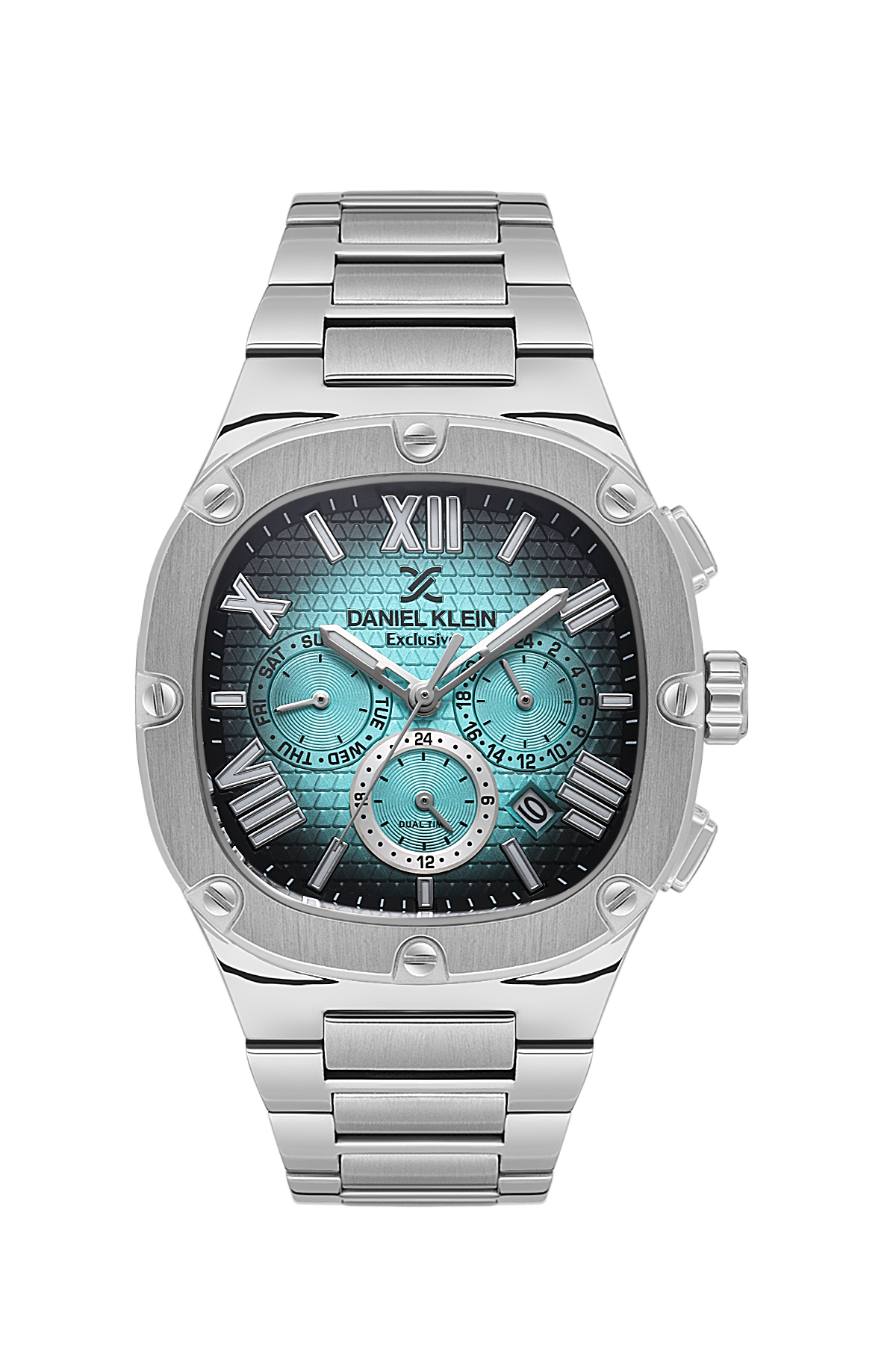 Daniel Klein Exclusive Multifunction Dual Date Wrist Watch for Men DK.1.14009-2