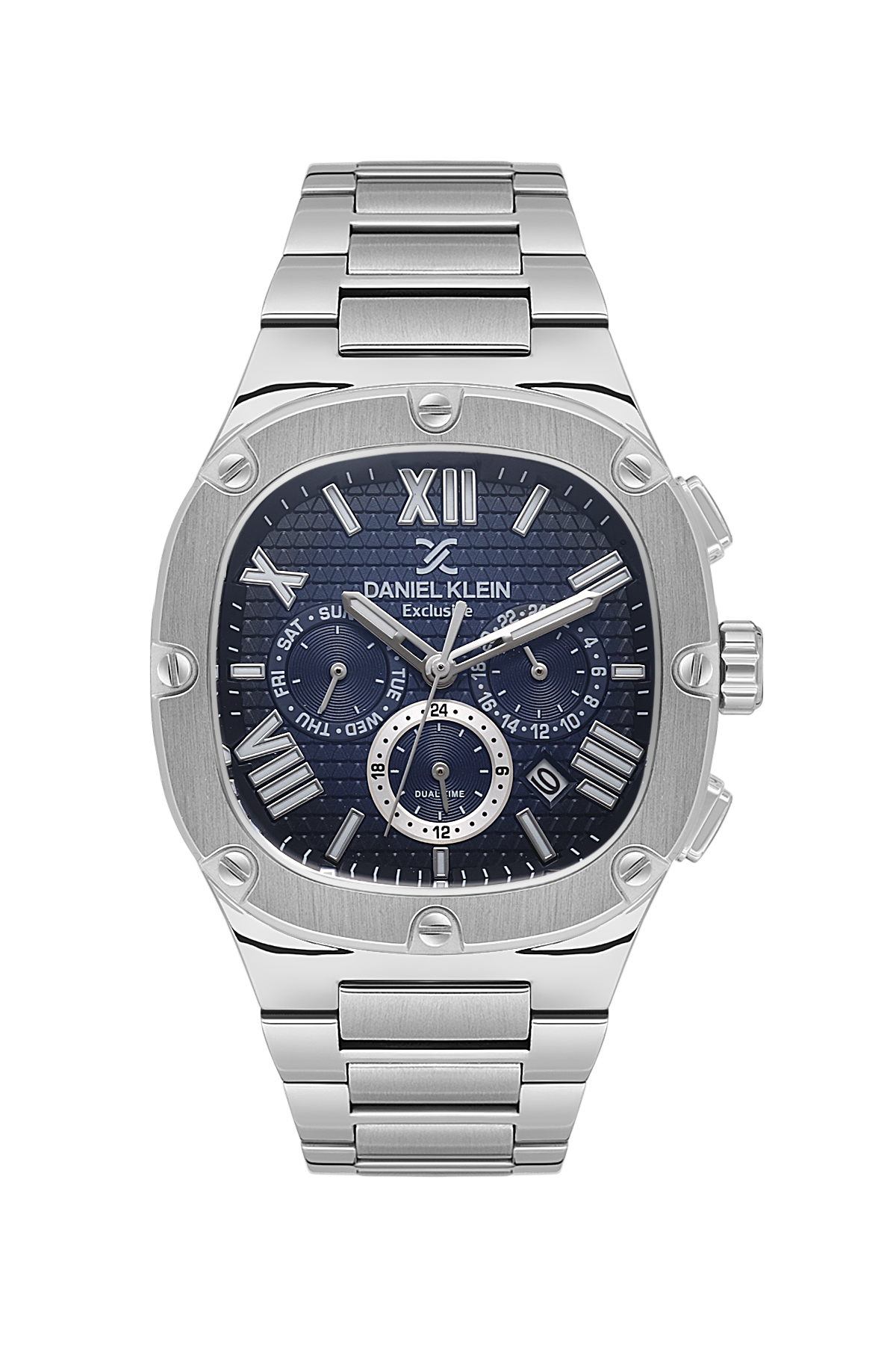Daniel Klein Exclusive Multifunction Dual Date Wrist Watch for Men DK.1.14009-3