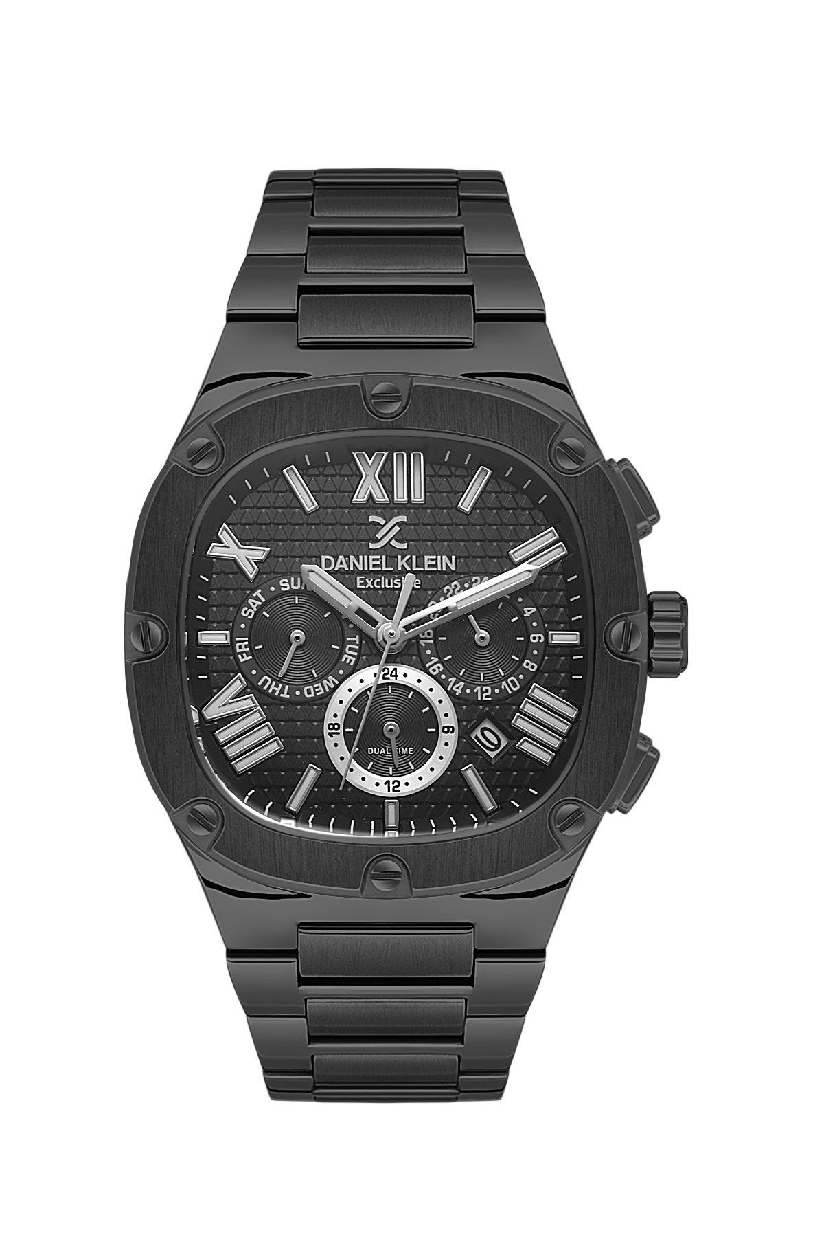 Daniel Klein Exclusive Multifunction Dual Date Wrist Watch for Men DK.1.14009-5