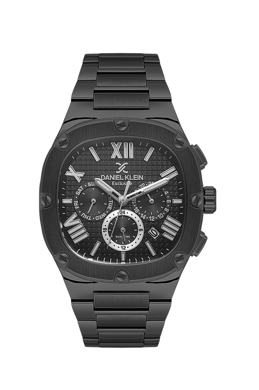 Daniel Klein Exclusive Multifunction Dual Date Wrist Watch for Men DK.1.14009-5