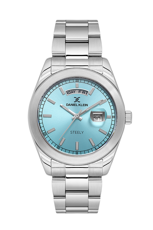 Daniel Klein Steely Day/Date Wrist Watch for Men DK.1.14025-5