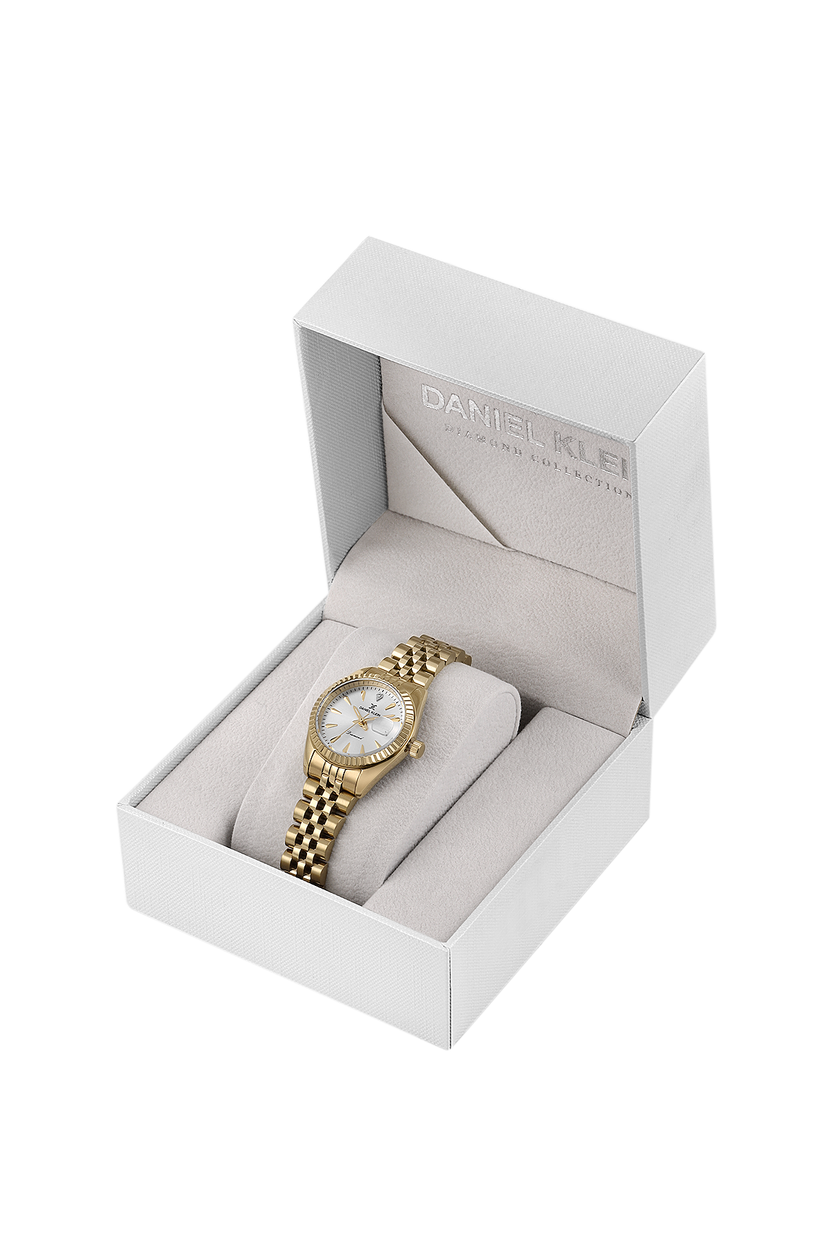 Daniel Klein Diamond Date Wrist Watch for Women DK.1.14027-2