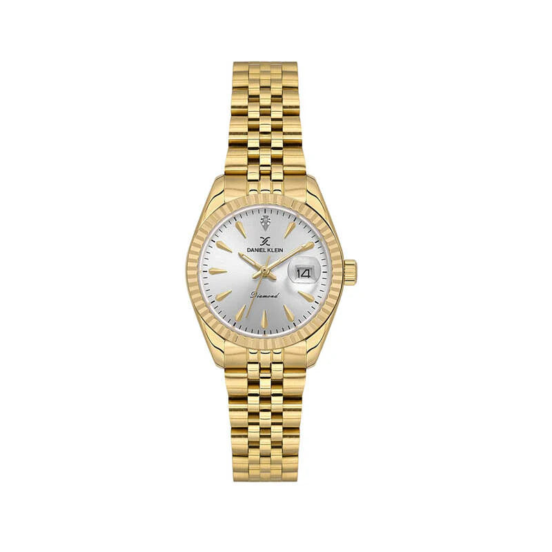 Daniel Klein Diamond Date Wrist Watch for Women DK.1.14027-2