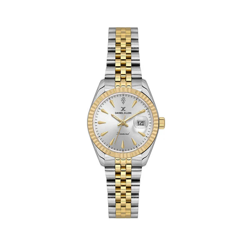 Daniel Klein Diamond Date Wrist Watch for Women DK.1.14027-3