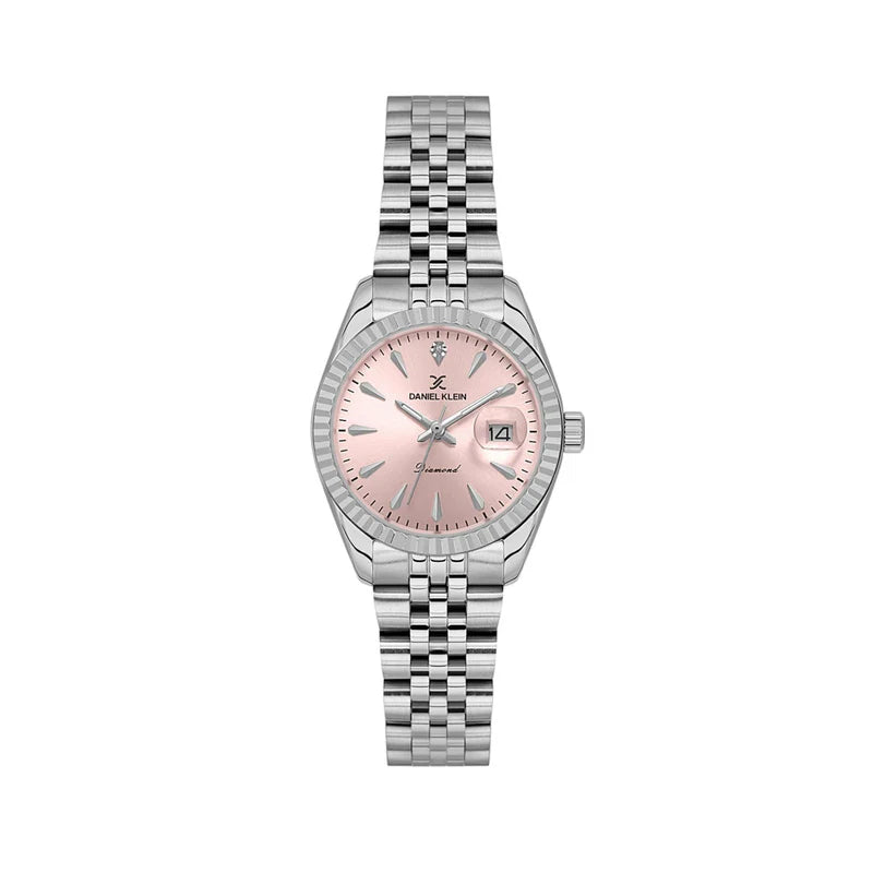 Daniel Klein Diamond Date Wrist Watch for Women DK.1.14027-5