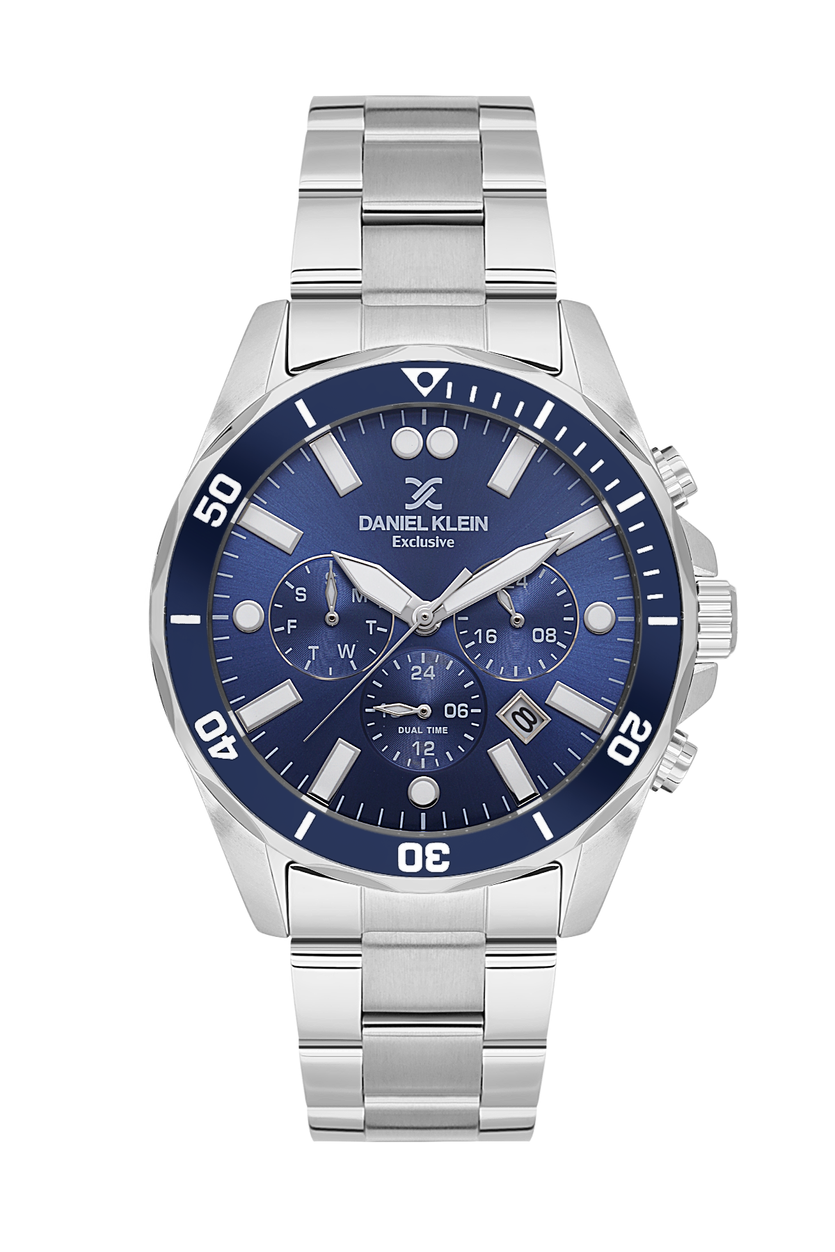 Daniel Klein Dual Time Wrist Watch for Men DK.1.14067-2