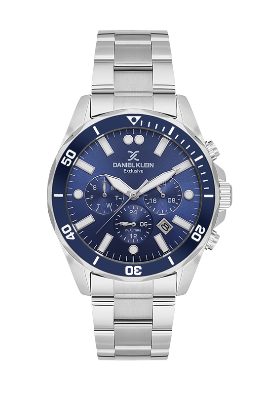 Daniel Klein Dual Time Wrist Watch for Men DK.1.14067-2