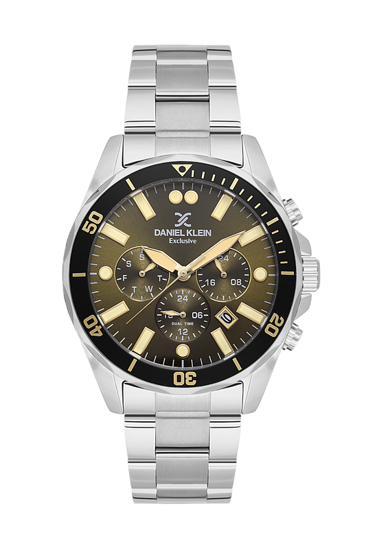 Daniel Klein Dual Time Wrist Watch for Men DK.1.14067-4