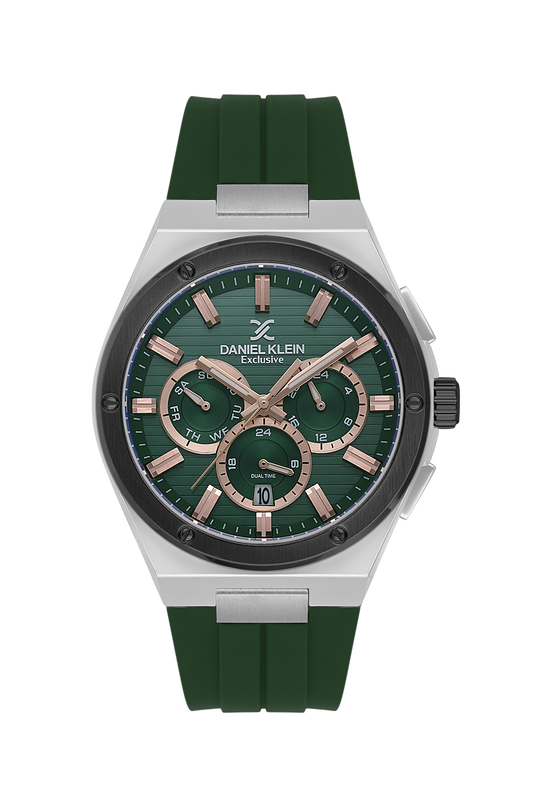 Daniel Klein Multifunction Dual Time  Wrist Watch for Men DK.1.14072-4