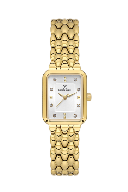 Daniel Klein Silver IP Gold Wrist Watch for Women DK.1.14158-2