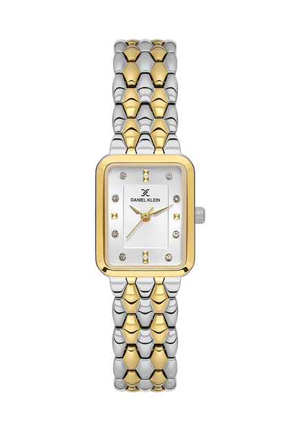 Daniel Klein Silver IP Silver/Gold Wrist Watch for Women DK.1.14158-3