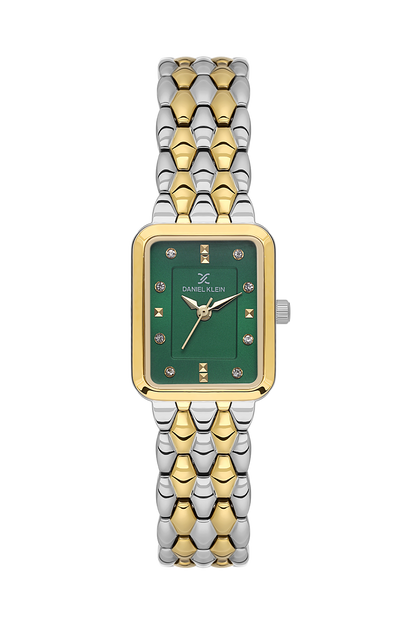 Daniel Klein D.Green IP Silver/ Gold Wrist Watch for Women DK.1.14158-4