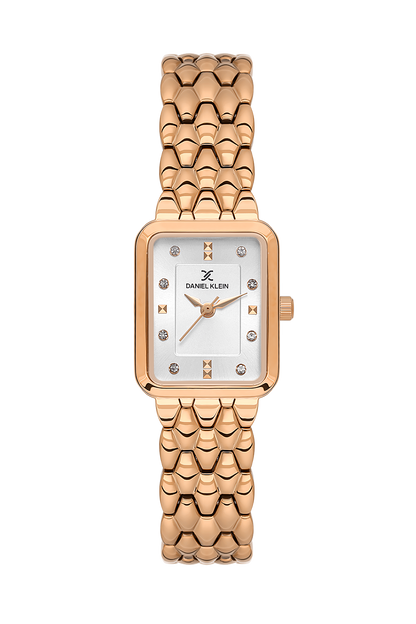 Daniel Klein L.R.Gold IP Pink R.Gold Wrist Watch for Women DK.1.14158-5
