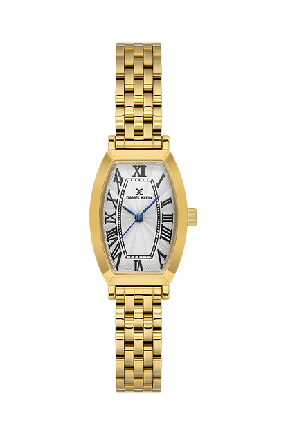 Daniel Klein Silver IP Gold Wrist Watch for Women DK.1.14165-2
