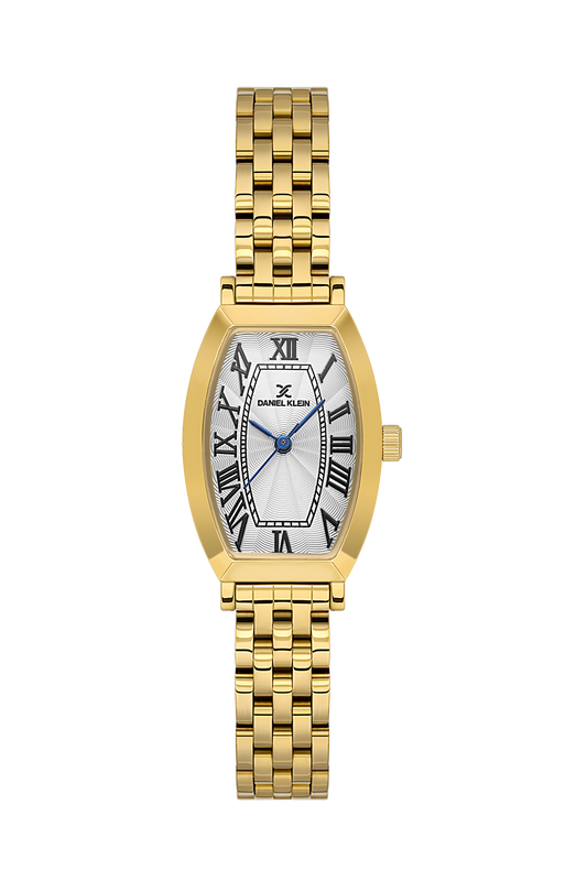 Daniel Klein Silver IP Gold Wrist Watch for Women DK.1.14165-2