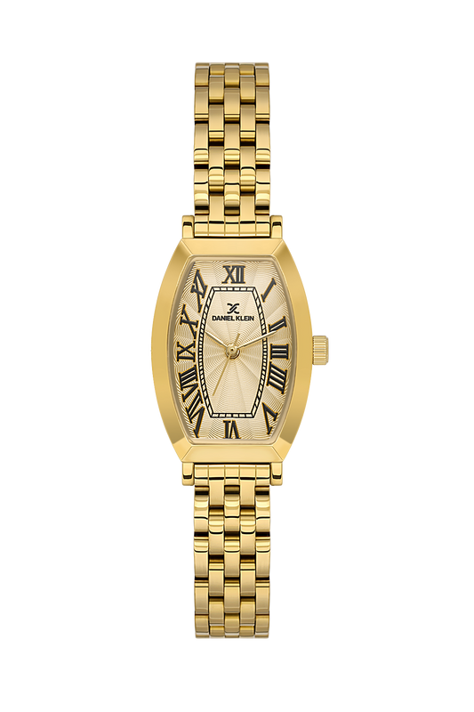 Daniel Klein Light Champagne IP Gold Wrist Watch for Women DK.1.14165-3