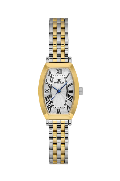 Daniel Klein Silver IP Silver/Gold Wrist Watch for Women DK.1.14165-4