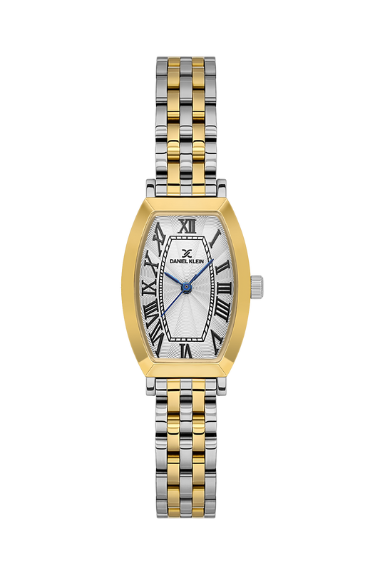 Daniel Klein Silver IP Silver/Gold Wrist Watch for Women DK.1.14165-4